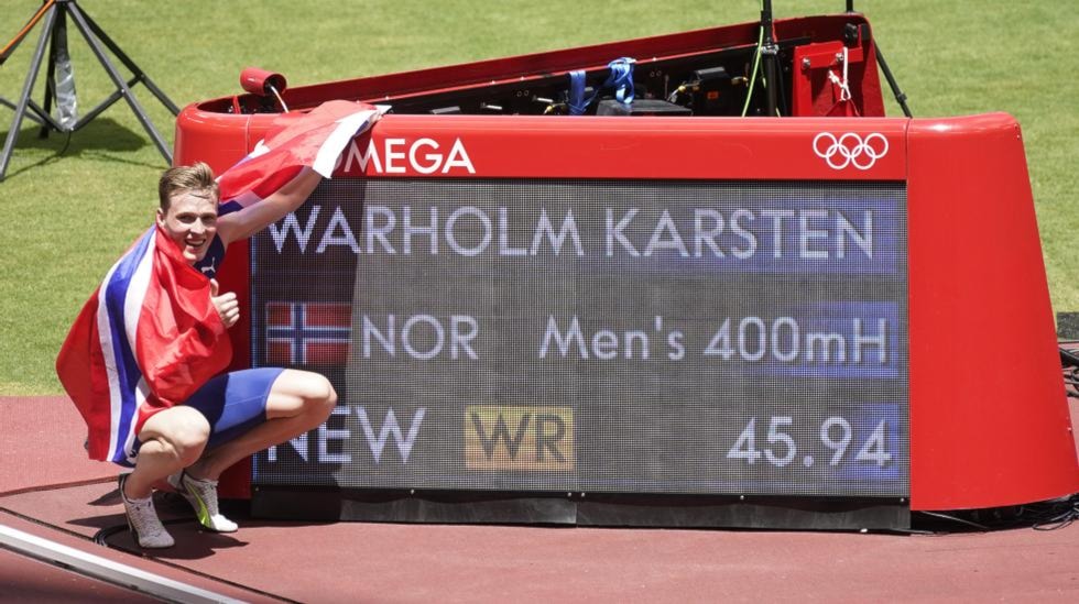 Gratulerer Karsten Warholm med OL Gull